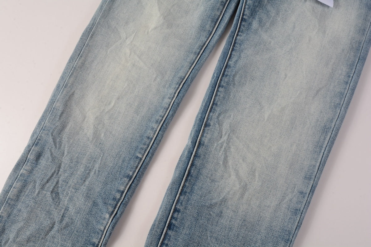 Street Style Distressed Denim Slim Fit Ripped Jeans