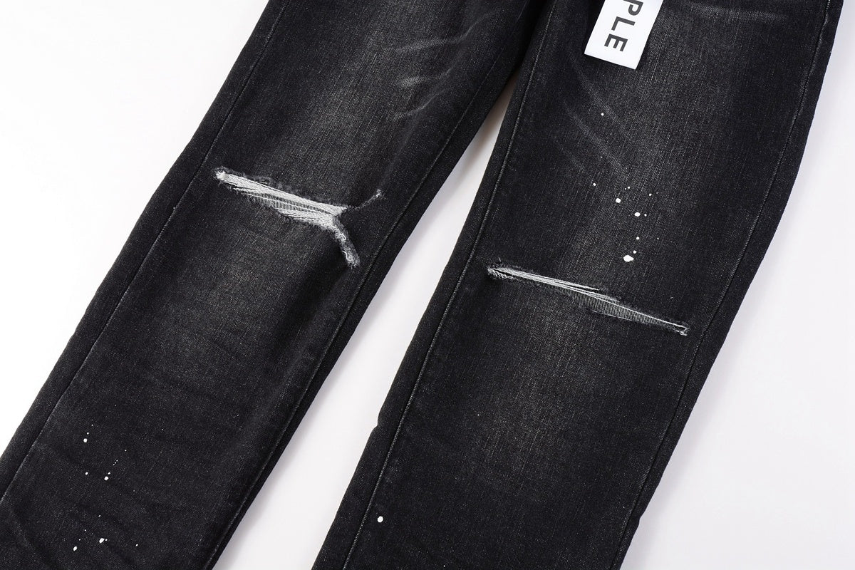 Distressed Destroyed Slim Fit Denim Jeans – Perfect for Street Style