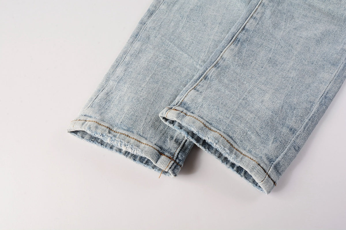 Men’s Best Distressed Holes Slim Fit Jeans for Urban Streetwear
