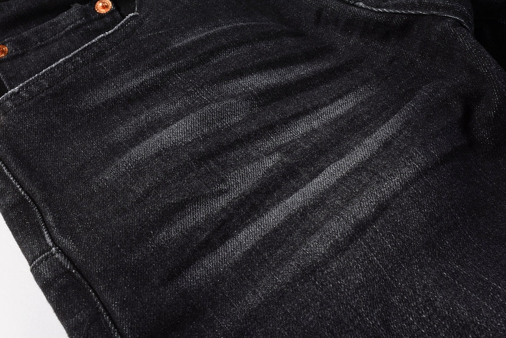 Distressed Destroyed Slim Fit Denim Jeans – Perfect for Street Style