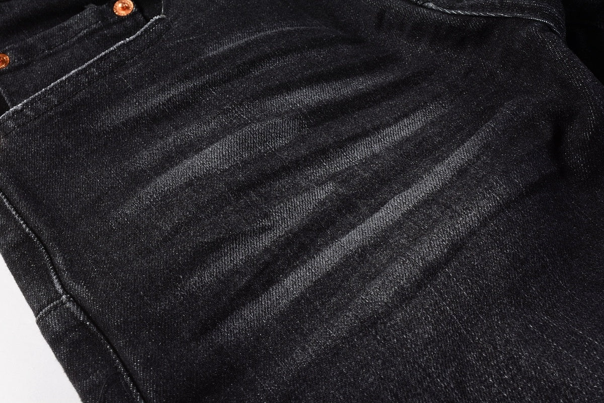 Distressed Destroyed Slim Fit Denim Jeans – Perfect for Street Style